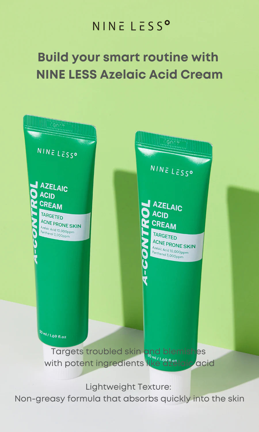 Nine Less A-Control Azelaic Acid Cream-50ml