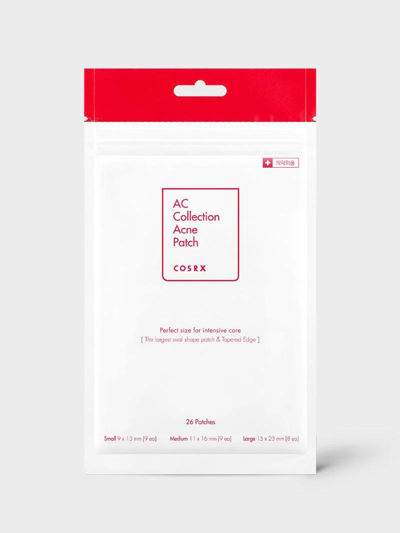 COSRX- AC Collection Acne Patch 26ea (15x23mm Large 8ea, 11x16mm Medium 9ea, 9x13mm Small 9ea)